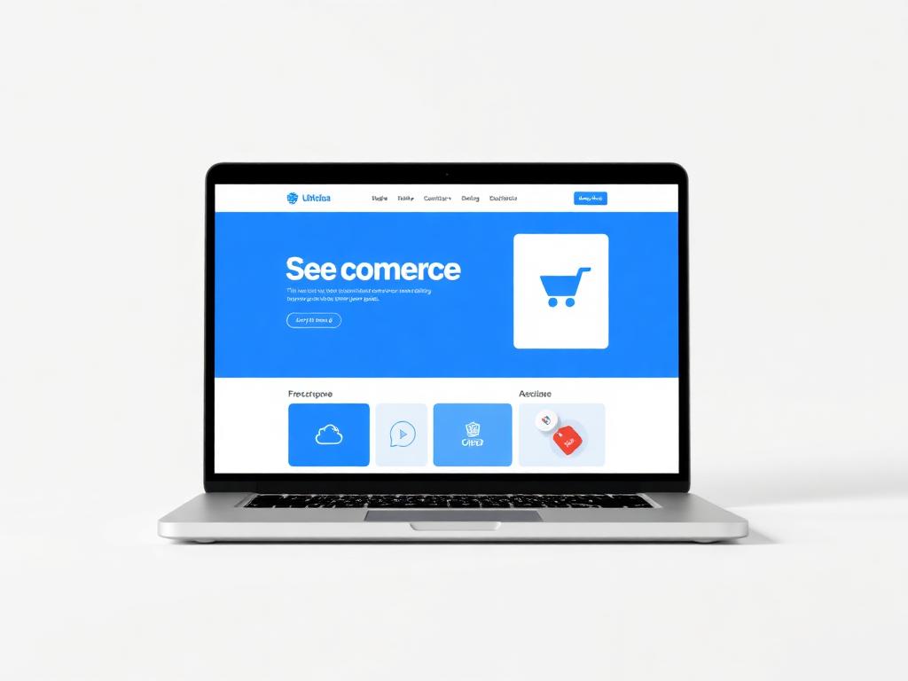 E-commerce store mockup